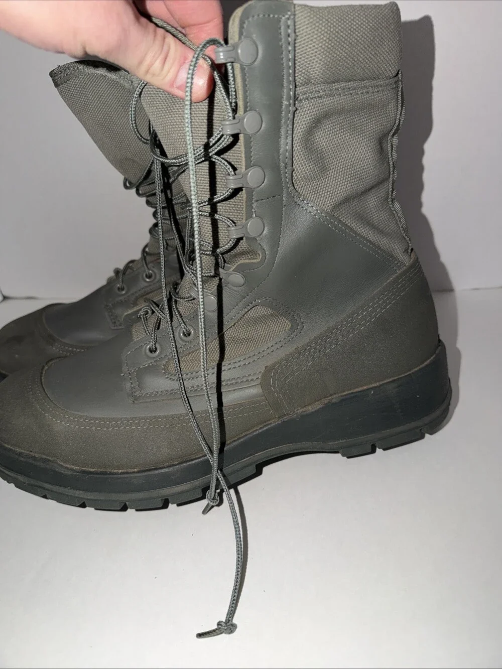 Belleville 680 ST Gore-Tex Air Force steel toe boots green 10r Vibram Sole